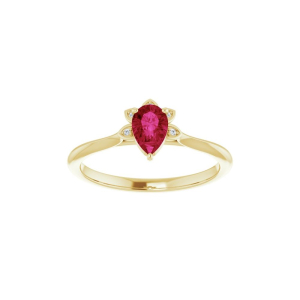 Xuri Natural Ruby Yellow Gold 