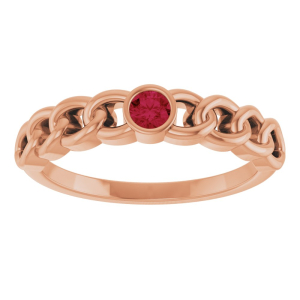 Zorah Lab Grown Ruby Yellow Gold 