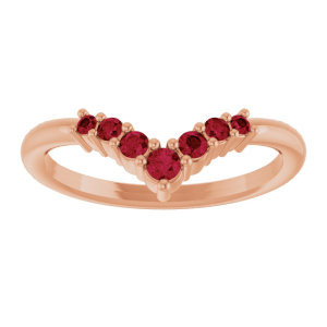 Zailey Lab Grown Ruby Rose Gold 