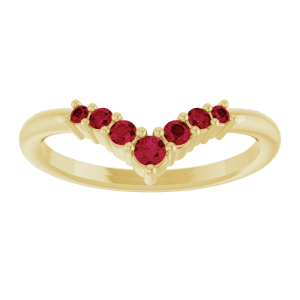 Zailey Lab Grown Ruby Yellow Gold 