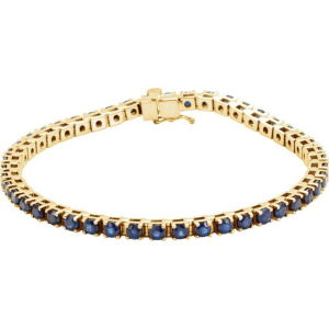 Blue Rose Gold Sapphire Bracelets