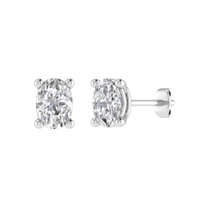 Julianna Lab-Created Oval cut  Next Day Delivery Diamond Earrings