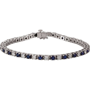 Tanmayi Blue Sapphire Silver  Bracelets