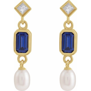 Talie Blue Sapphire Yellow Gold 