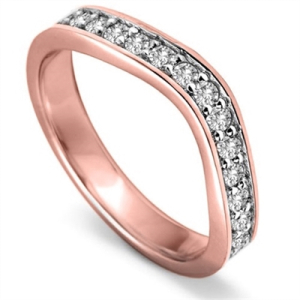 Astrid Natural Rose Gold Diamond for Women Wedding Ring