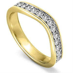 Astrid Natural Yellow Gold Diamond for Women Wedding Rings