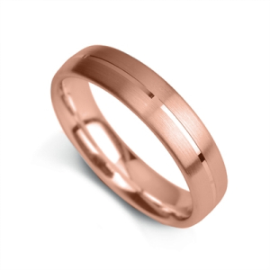 Asher Rose Gold Plain Wedding Rings for Women