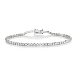 Pakshi Natural White Gold 4 Prong Diamond Tennis