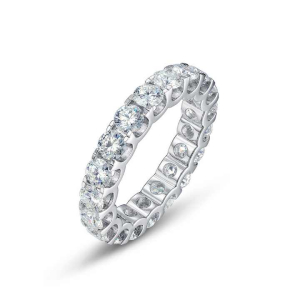 Evelyn Natural Round cut Eternity Diamond Rings