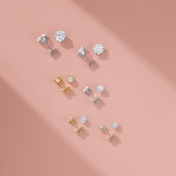 Gold Diamond Earring