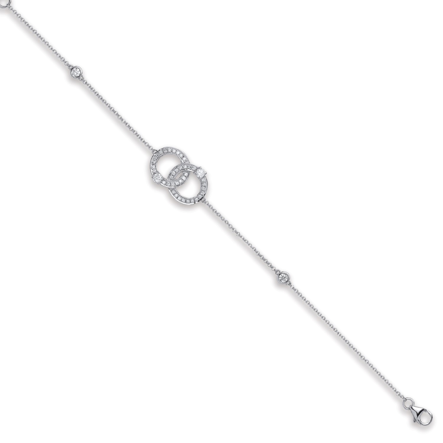 Natural Diamond  Chain Bracelets