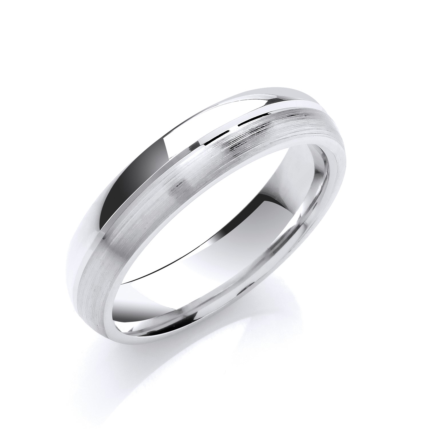 Ames Men's Wedding Rings in Silver 925