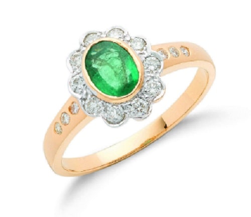 1.00 Carat Emerald Diamond Rings