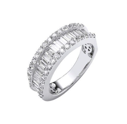 0.55 - 2.00 Carat Natural  Eternity Diamond Rings