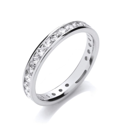 1.00 Carat Natural Eternity Diamond Rings