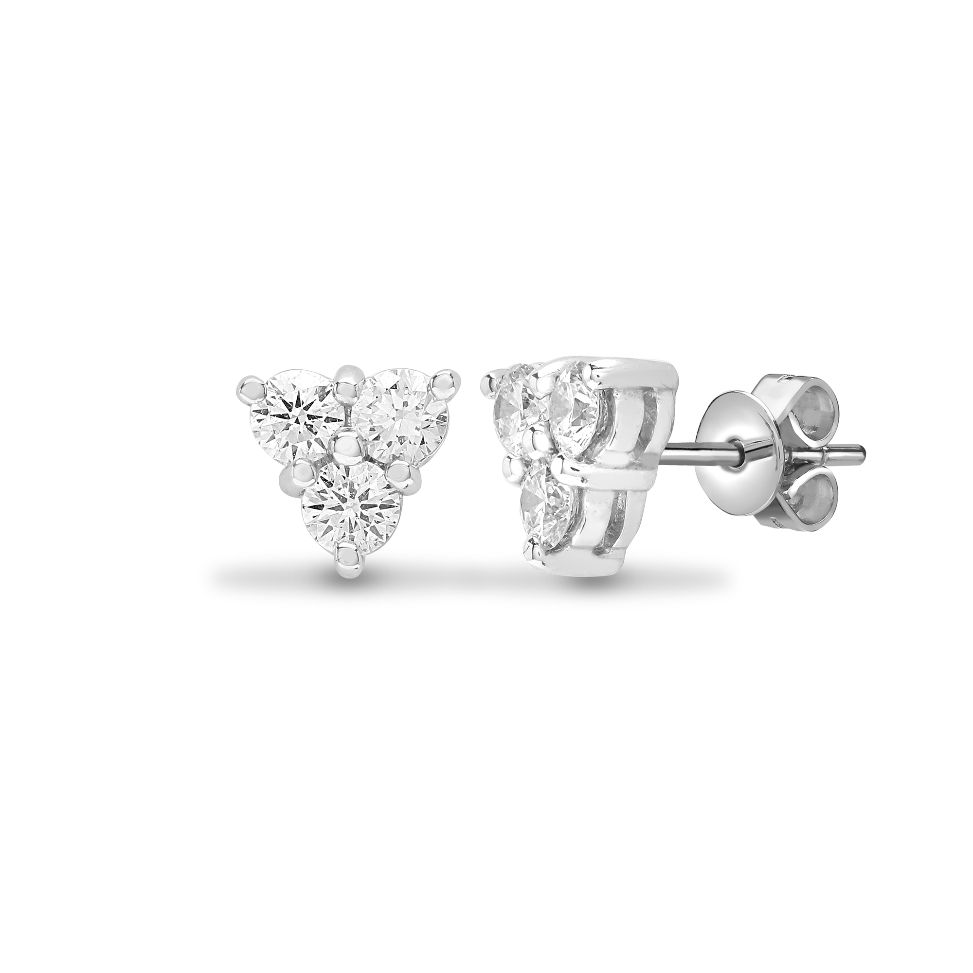 0.48 Carat Natural  Diamond Earrings