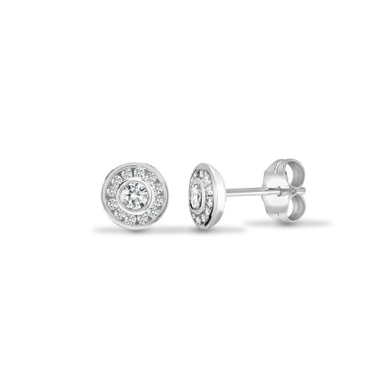 0.35 Carat Natural  Diamond Earrings