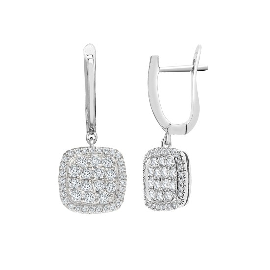 1.10 Carat Natural  Diamond Earrings
