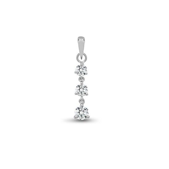 0.40 Carat Natural Diamond  Pendants Necklaces