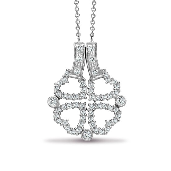 0.45 Carat Natural Diamond Pendants Necklaces