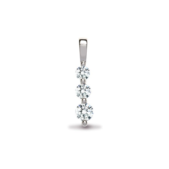 0.25 - 0.46 Carat Natural Diamond  Pendants Necklaces