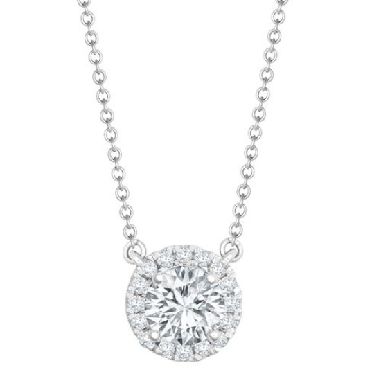 0.25 - 1.00 Carat Natural Diamond  Pendants Necklaces