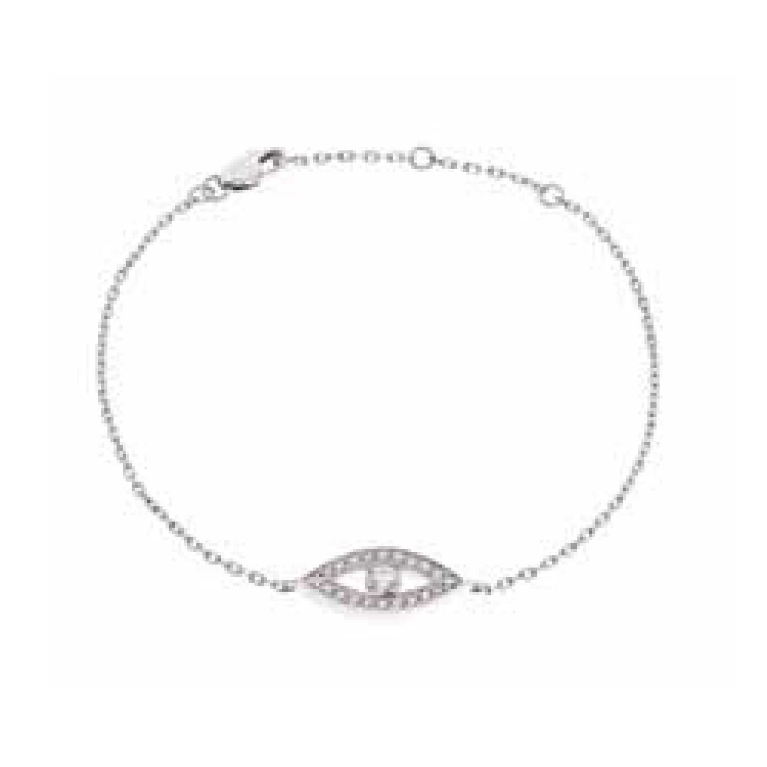 0.4 Ct Natural Diamond Round Cut Sandreea  Delicate Bracelets in 18K White Gold