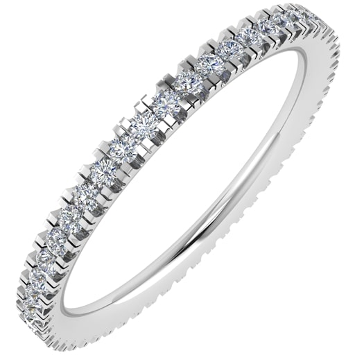 Lab-Created Eternity Diamond Rings