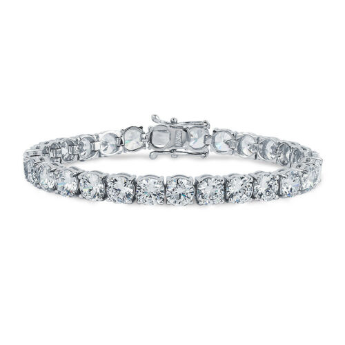 7.1 Ct Round Cut Shirley  Diamond Tennis Bracelets in 9K White Gold