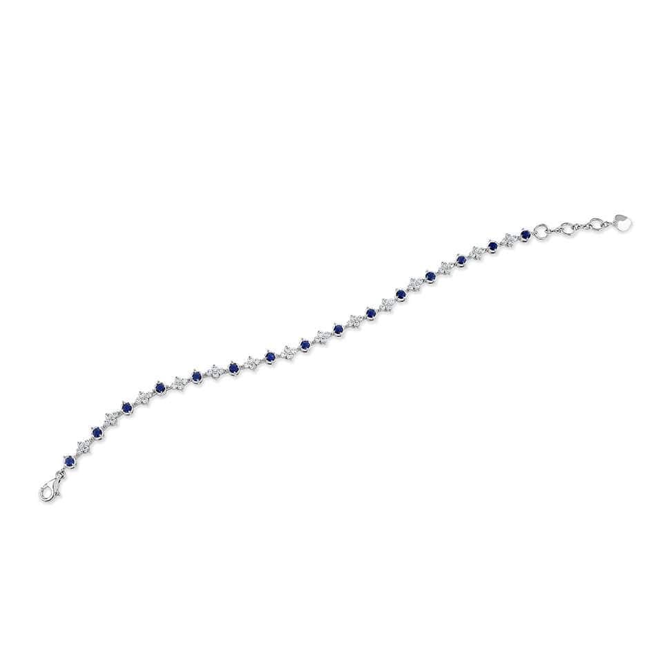 Blue Sapphire  Tennis Bracelets
