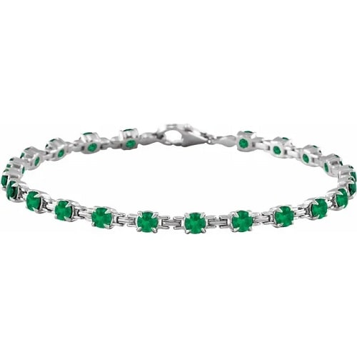 4.40 Carat Emerald  Gemstone Bracelets