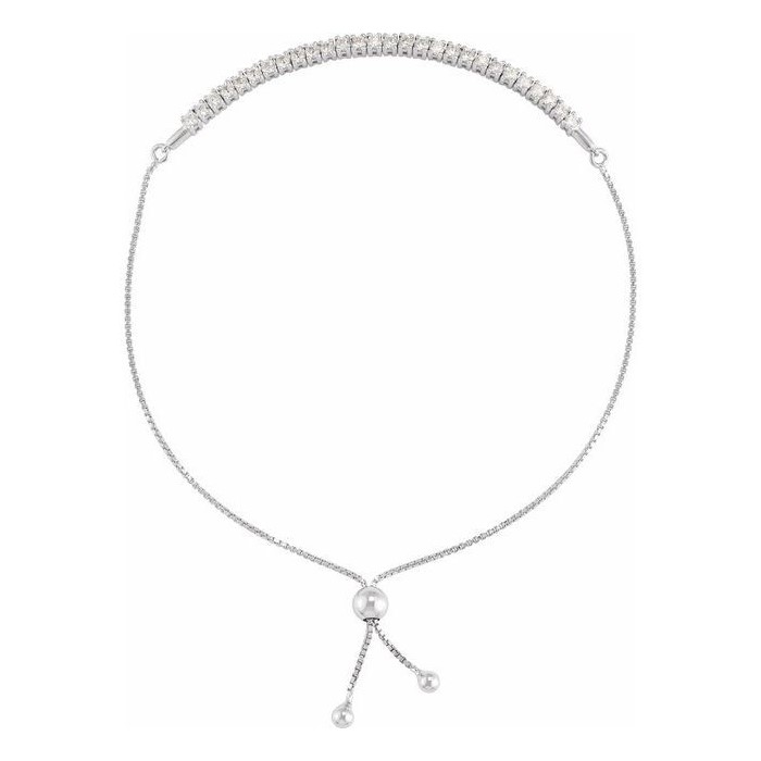 1 Ct Natural Diamond Round Cut Patali  Friendship Bracelets in Silver 925