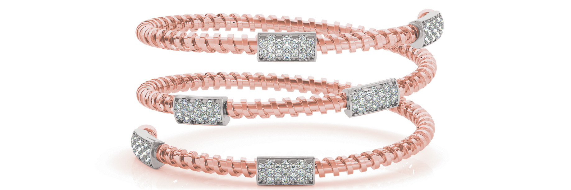 0.76 Ct Lab-Created Round Cut Maeve Diamond Bangles Bracelets in Silver 925