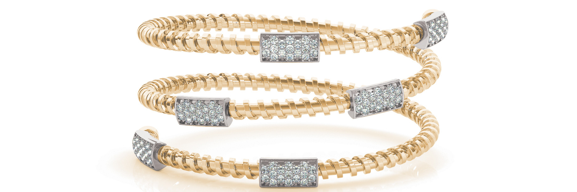 0.76 Ct Lab-Created Round Cut Maeve Diamond Bangles Bracelets in Silver 925