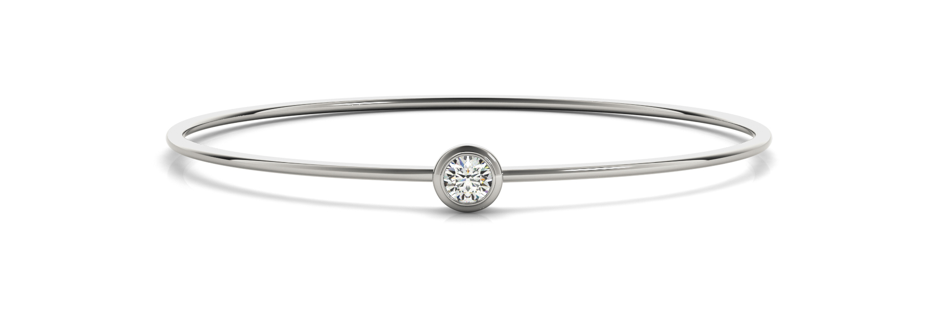 0.35 Ct Lab-Created Diamond Round Cut Regina  Delicate Bracelets in Silver 925