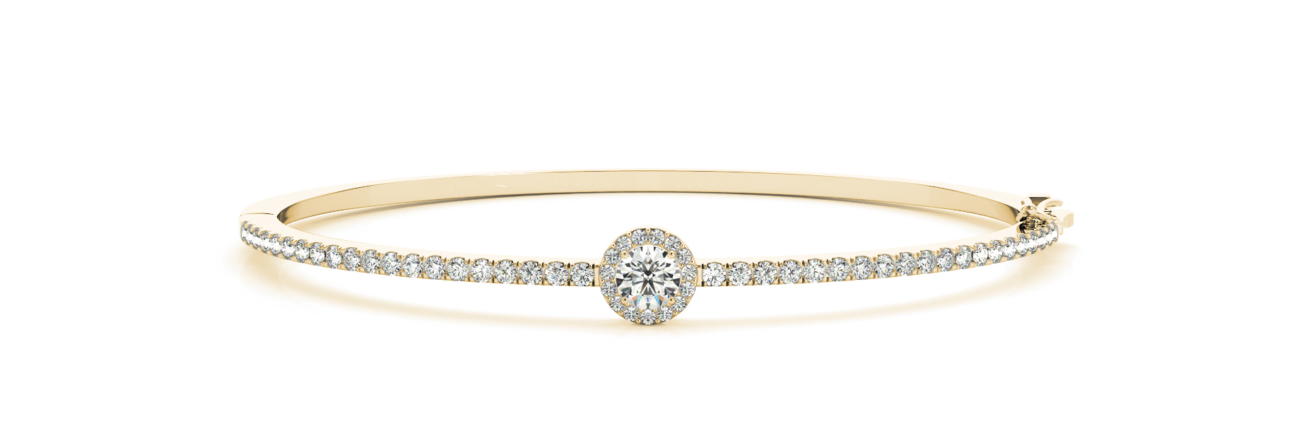 0.15 Ct Lab-Created Round Cut Aurora Diamond Bangles Bracelets in Silver 925