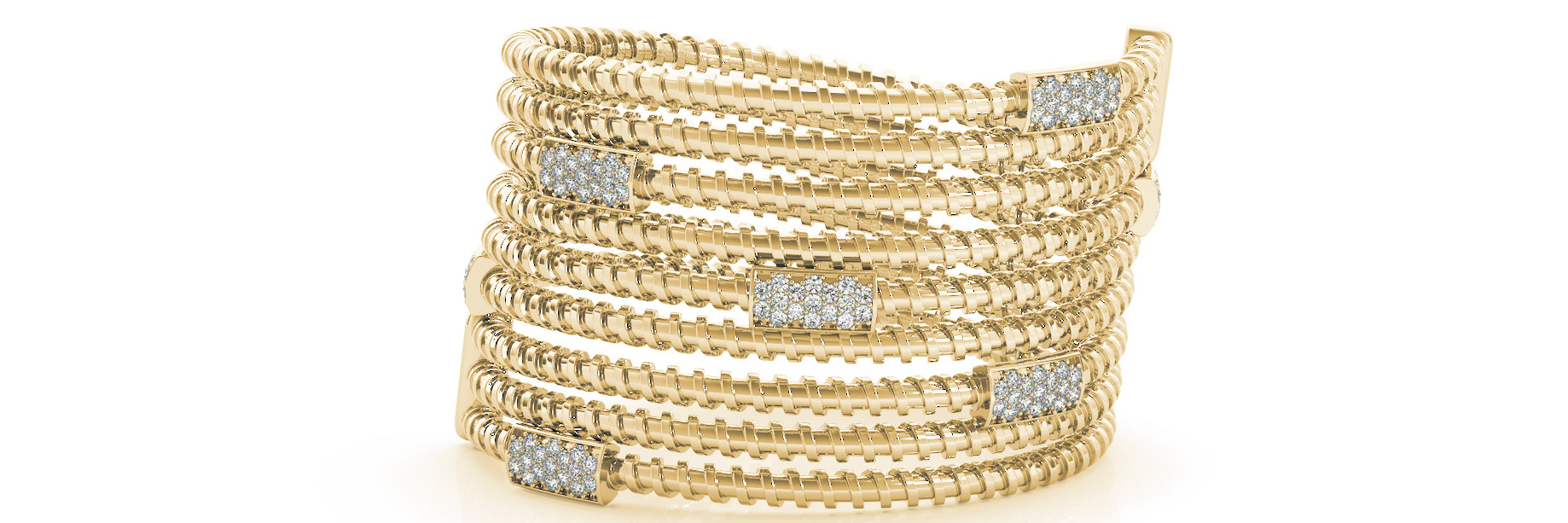 0.89 Ct Lab-Created Round Cut Nalani Diamond Bangles Bracelets in Silver 925