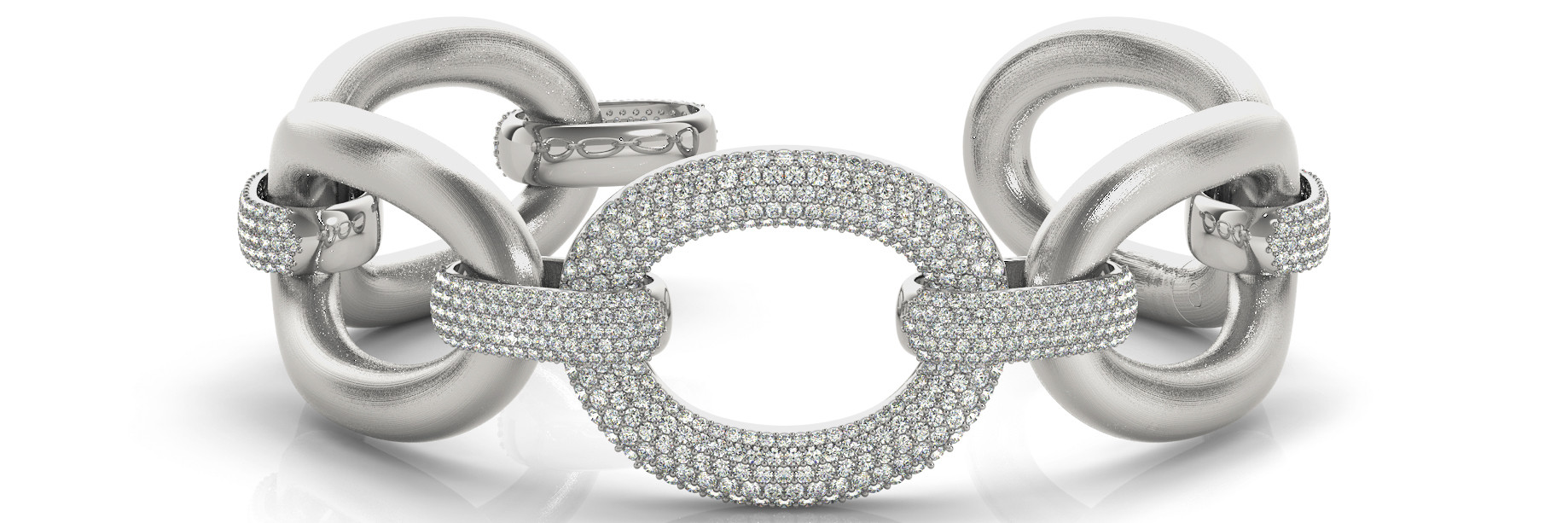 5.15 Ct Lab-Created Round Cut Lucille Diamond Bangles Bracelets in Silver 925