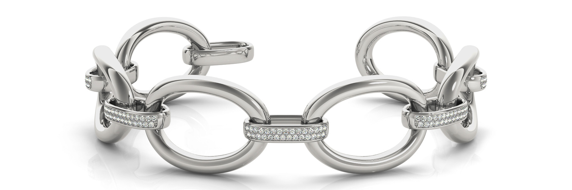 1.32 Ct Lab-Created Round Cut Saylor Diamond Bangles Bracelets in Silver 925