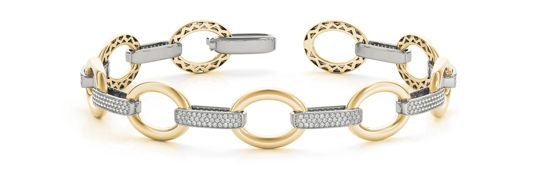 2.22 Ct Lab-Created Round Cut Skye Diamond Bangles Bracelets in Silver 925