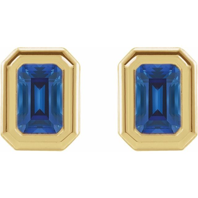 2.3 Ct Blue Sapphire Emerald Cut Torun  in Silver 925