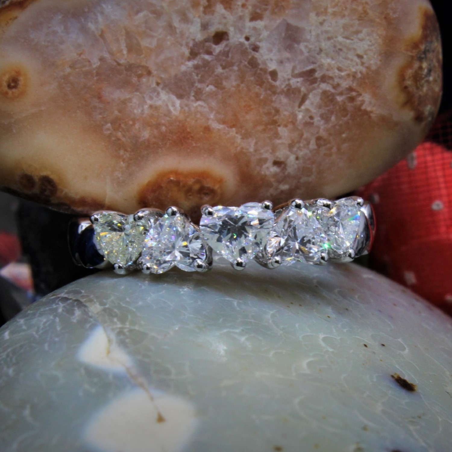 1.64 Carat Natural Eternity Diamond Rings
