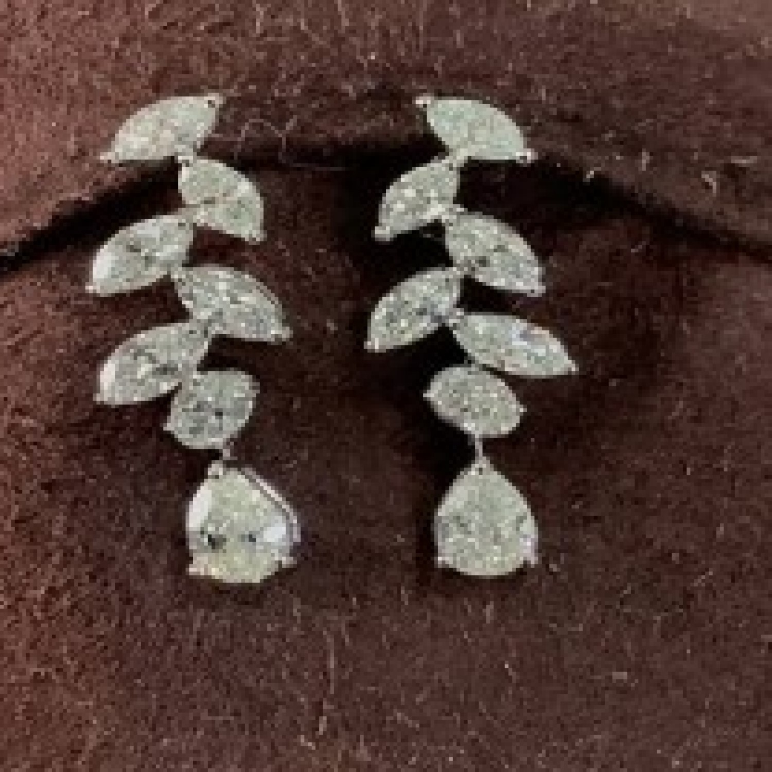 3.96 Carat Natural Journey Diamond Earrings