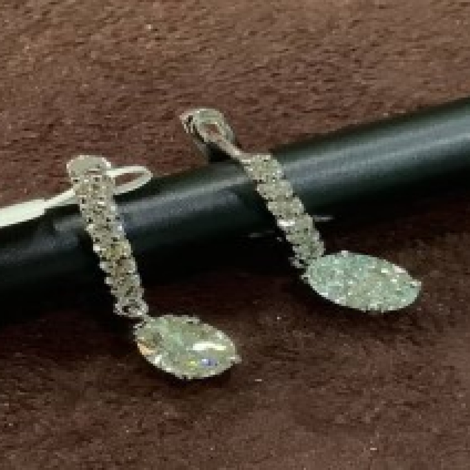 1.98 Carat Natural Drop Diamond Earrings