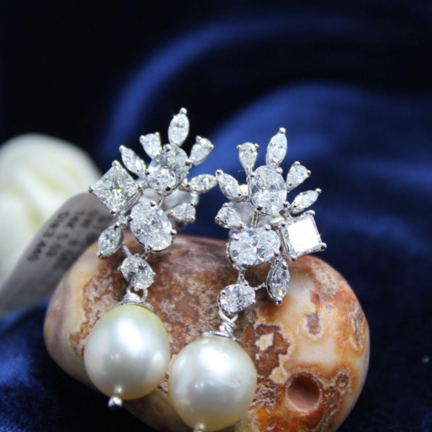 17.64 Carat Natural Drop Diamond Earrings