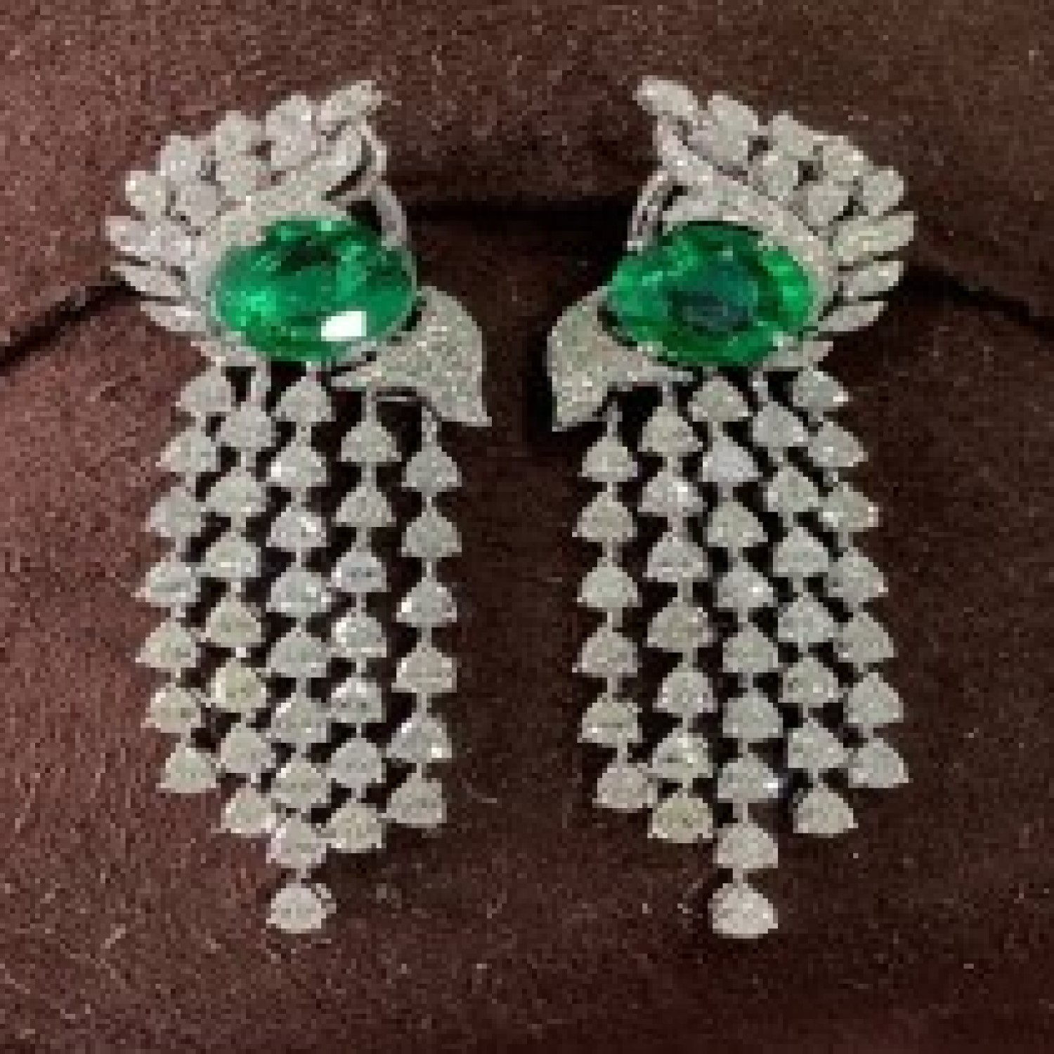 10.62 Carat Natural Designer Diamond Earrings