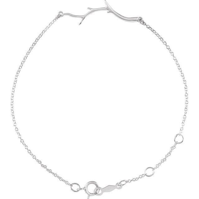 Shandra Chain Bracelets in 9K White Gold