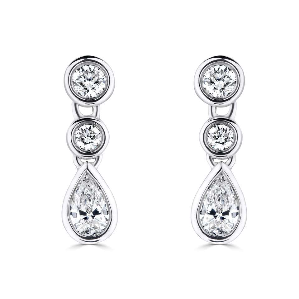 0.33 Carat Designer Diamond Earrings