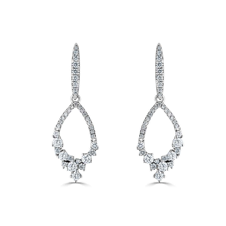 1.01 Carat Designer Diamond Earrings