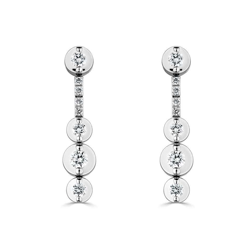 0.55 Carat Designer Diamond Earrings